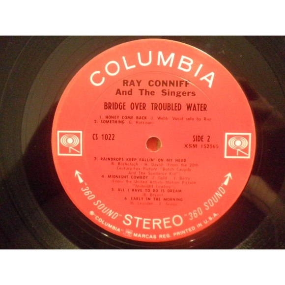 Ray Conniff (11/6/1916-10/12/2002) Bridge Over Troubled Water, 1970, First Press - Picture 6 of 7